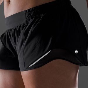LuLulemon Hotty Hot Low Rise Black Shorts